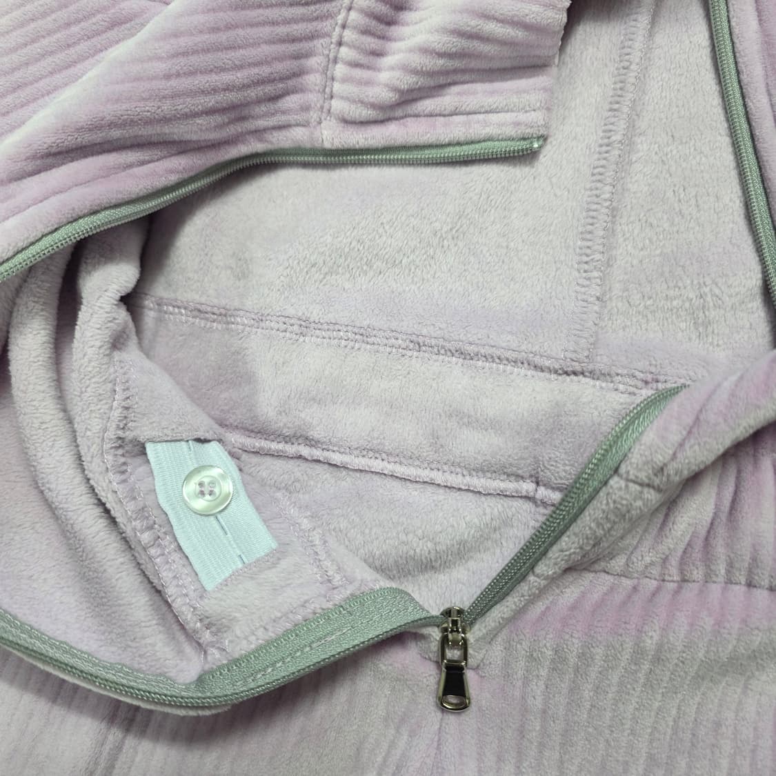 1332 eflora 이플로라 골지 집업 점프수트 M사이즈 / 여성 트레 상품이미지3