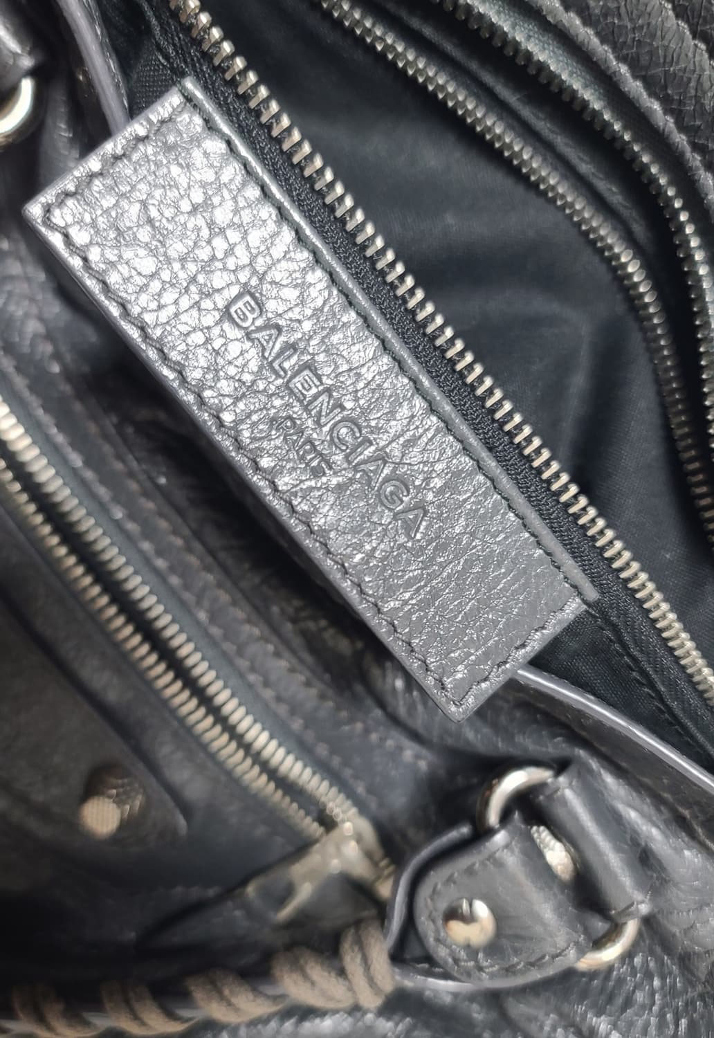 발렌시아가 모터백 미디움 숄더백 시티백 토트백 그레이 상품이미지6