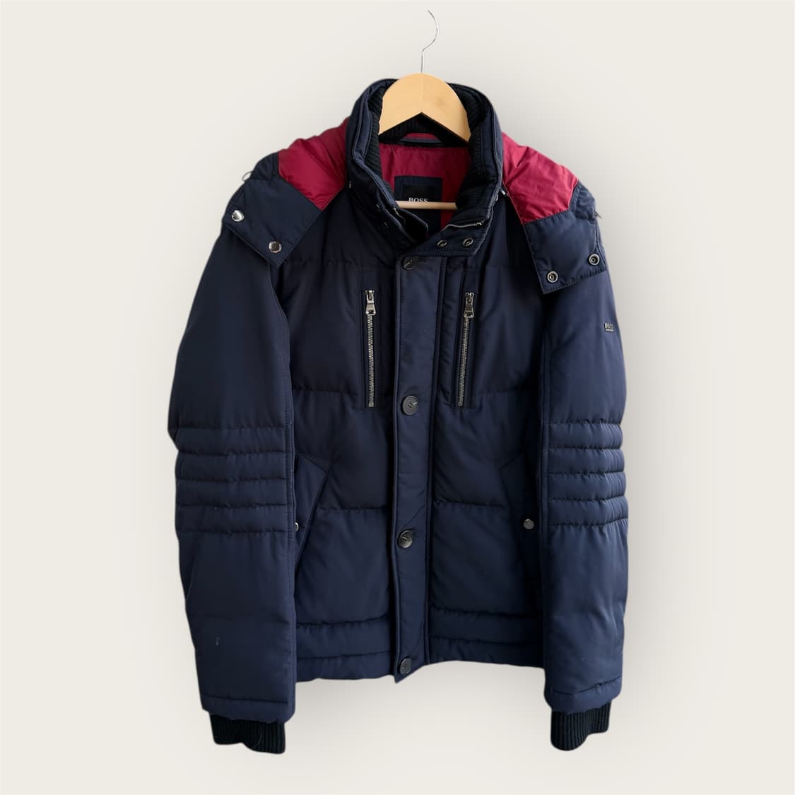100/ 휴고보스 블랙라벨 리얼다운 후디드 패딩 상품이미지1
