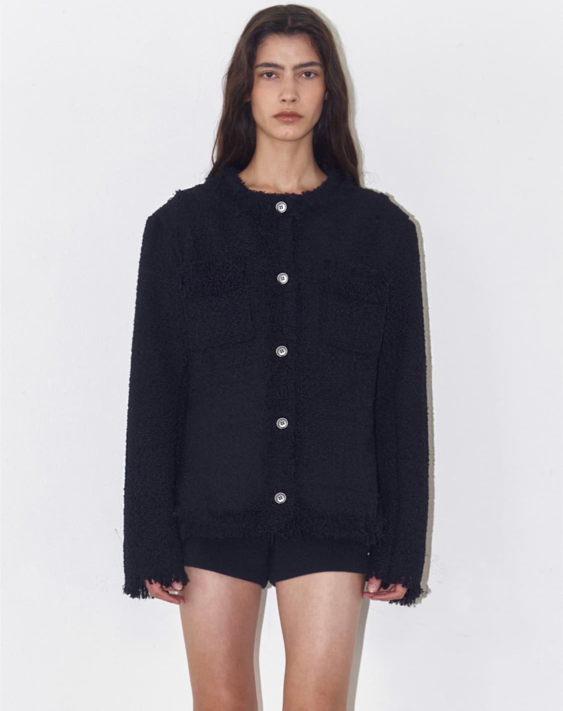 폴리수엠 프린지 트위드 자켓 상품이미지1