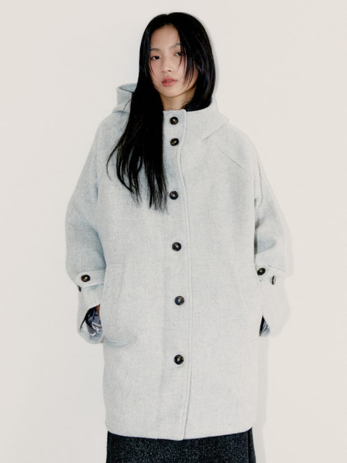 오피쉬 하프코트 그레이 상품이미지1