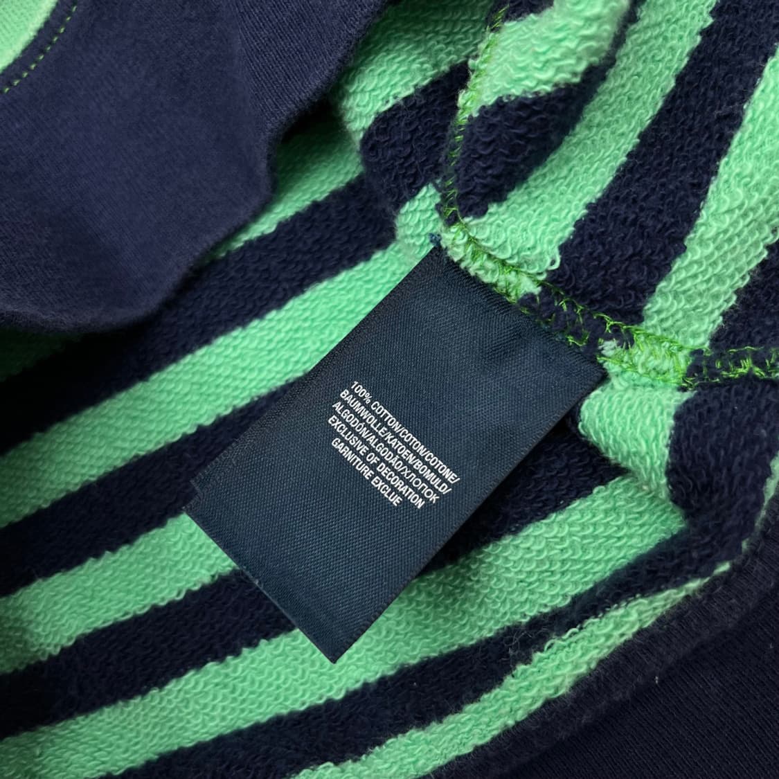 폴로 랄프로렌 오렌지포니 민트 단가라 네이비 후드집업 L 상품이미지7