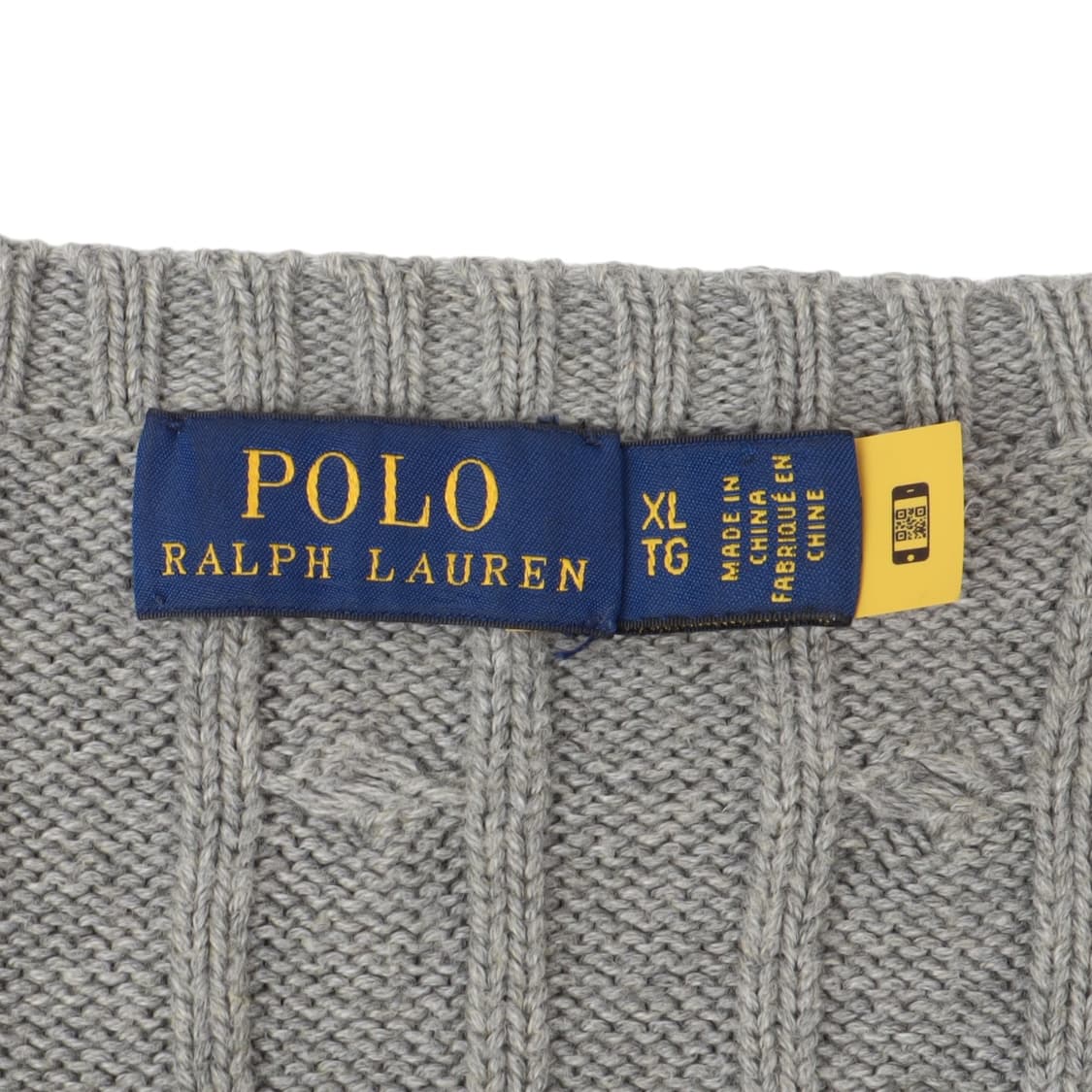 폴로 랄프로렌 QR 그레이 라운드 케이블 니트 상품이미지8
