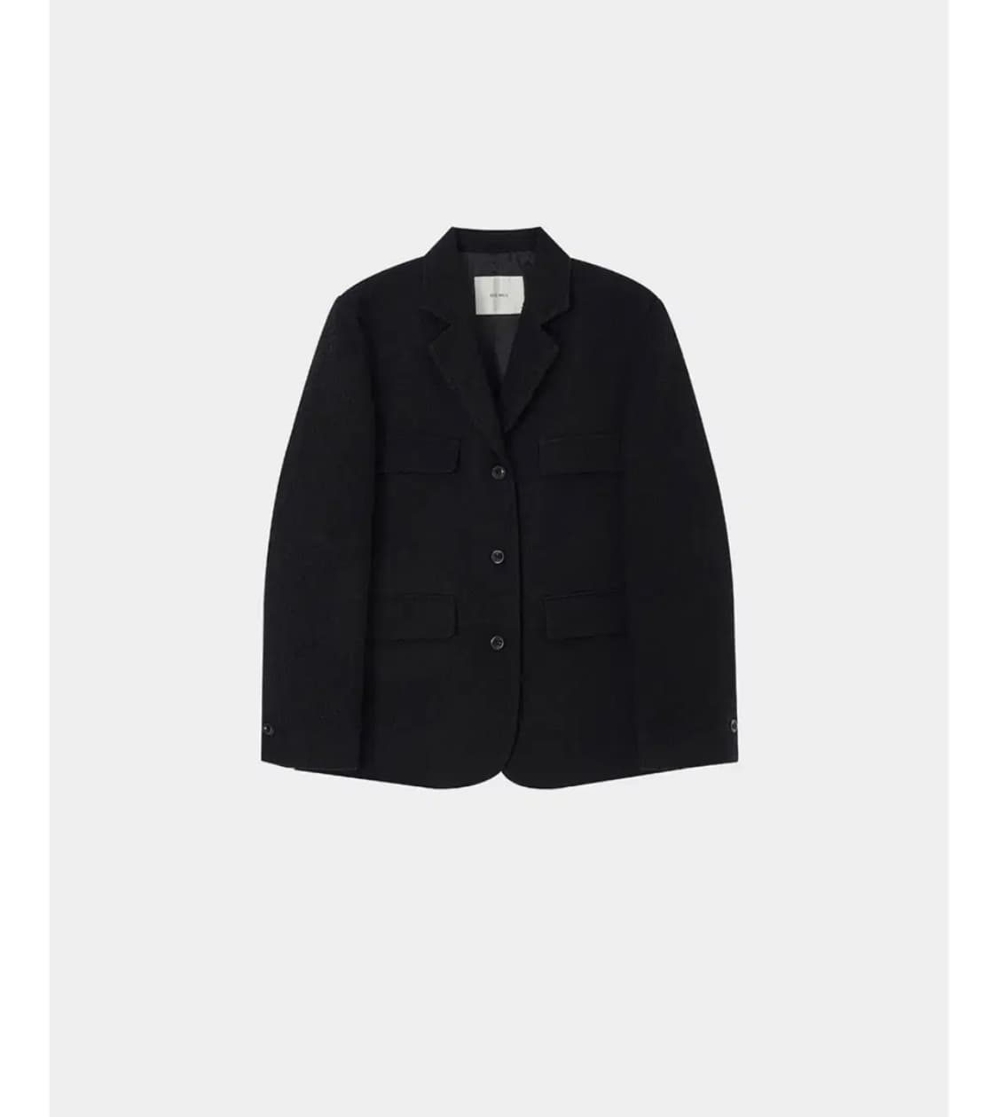 블루브릭 트위드 포켓 자켓 블랙 상품이미지3