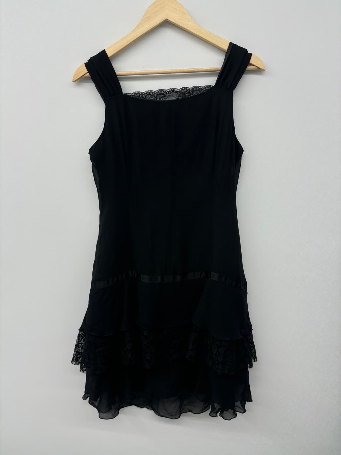 미사미사 리본 레이스 원피스+스키니 펑크 데님 코디세트 상품이미지4