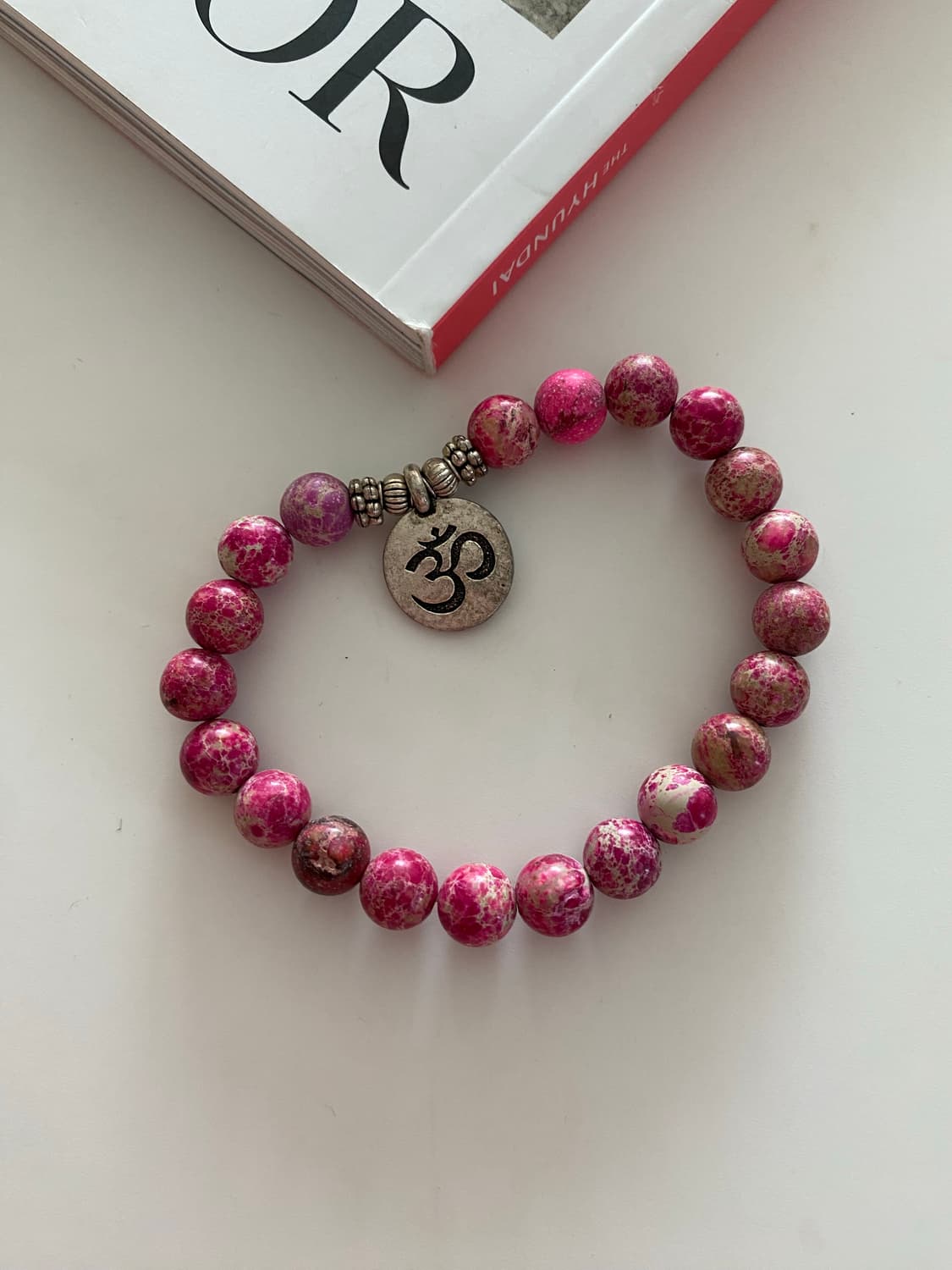 핑크 스톤 옴 팔찌 상품이미지3