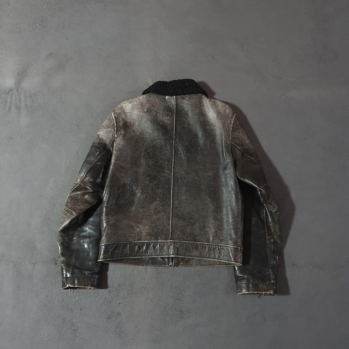 90s 올드 갭 카우 레더 자켓 xs 상품이미지2