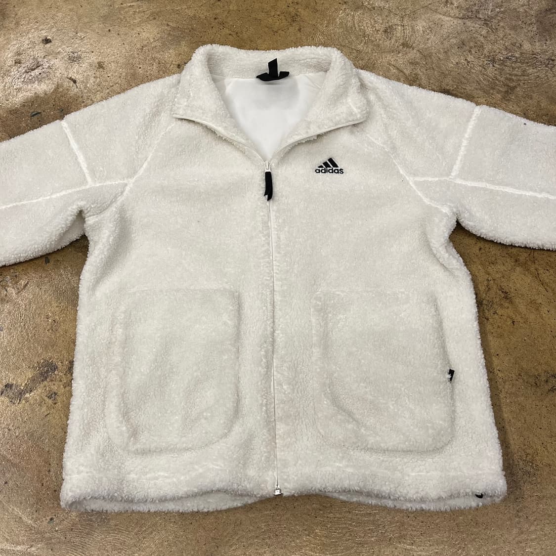 아디다스 화이트 후리스  상품이미지3