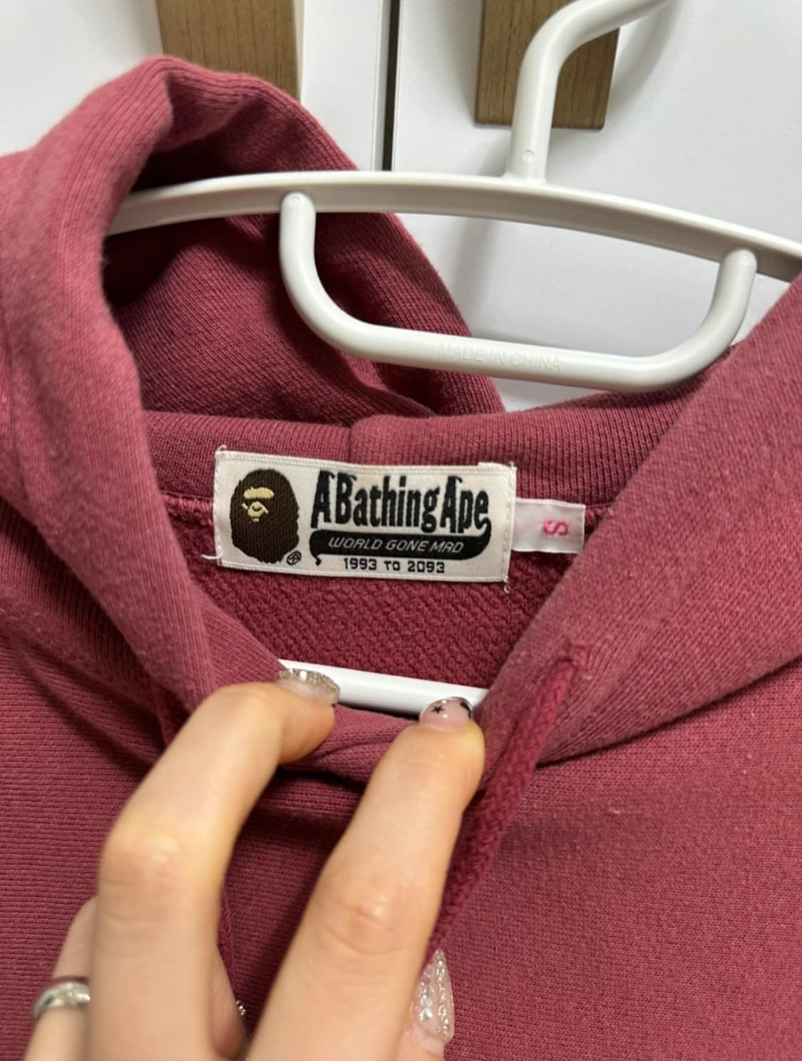 베이프 마일로 후드티 S 상품이미지2