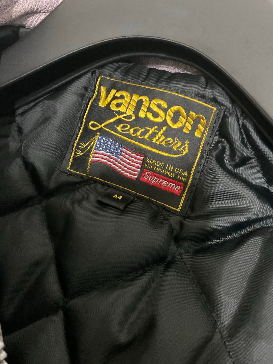 슈프림 x 밴슨 원 레더 자켓 M 상품이미지5