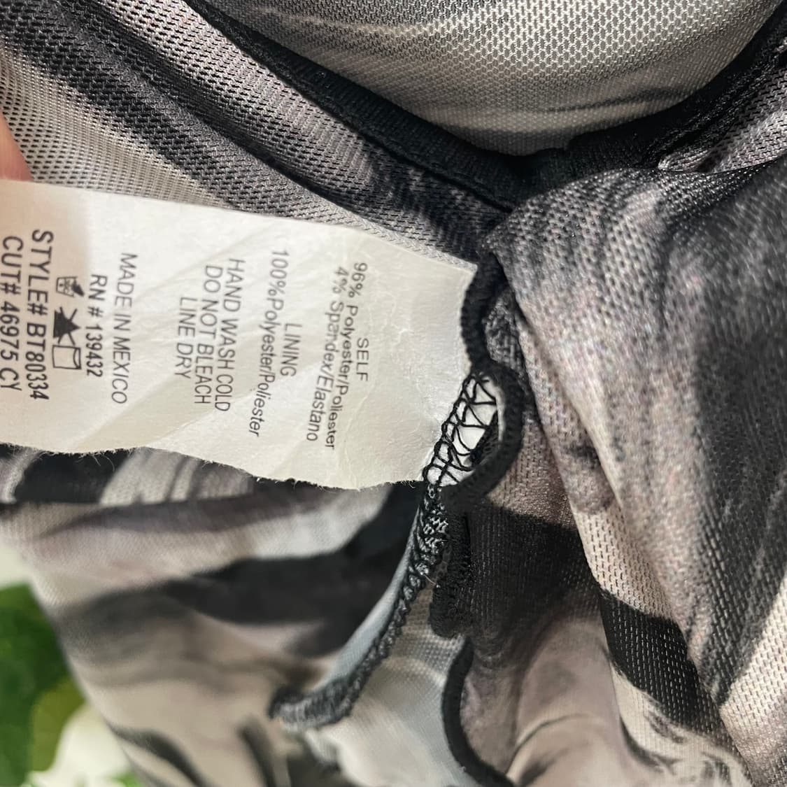 Y2k 맛 페이퍼문 마블 패턴 슬리브리스 상품이미지4