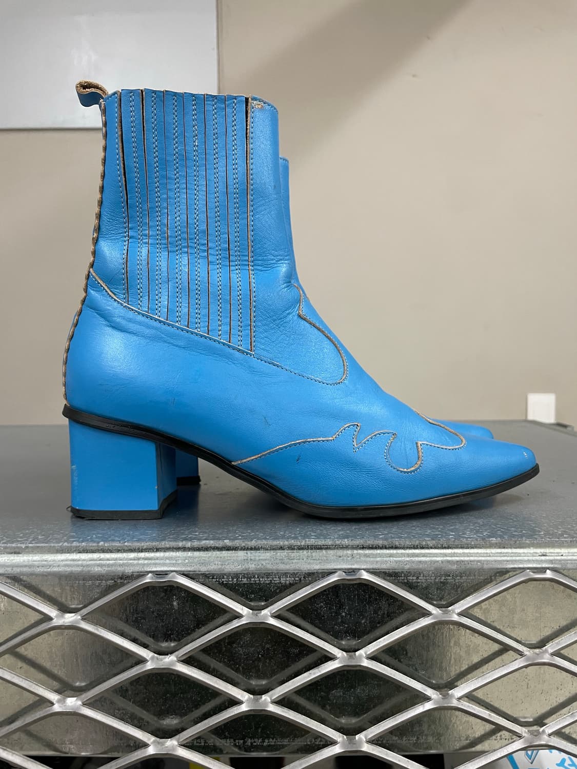 럭키슈에뜨 앵클 부츠 블루 36.5 상품이미지4