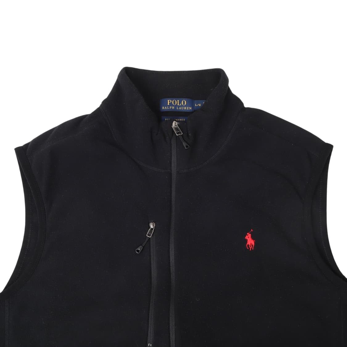 폴로 랄프로렌 블랙 플리스 집업 베스트 상품이미지2