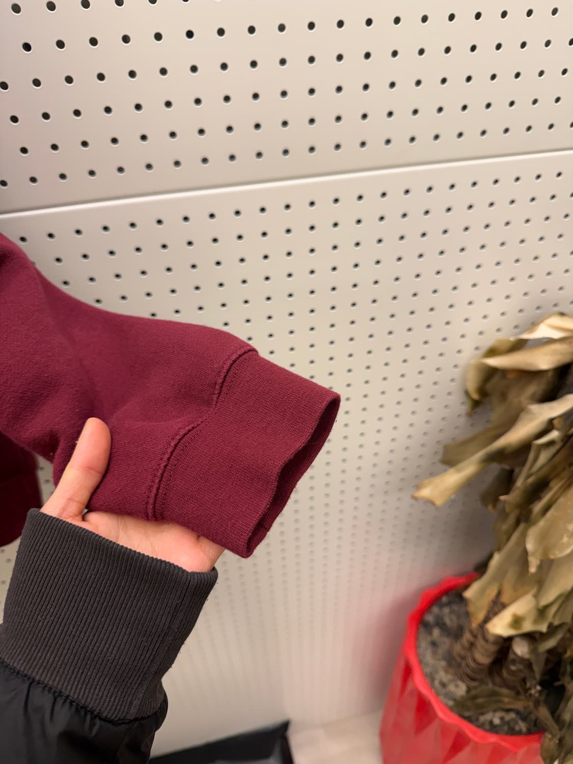 스투시 빅로고 버건디 후드티 U343 상품이미지4