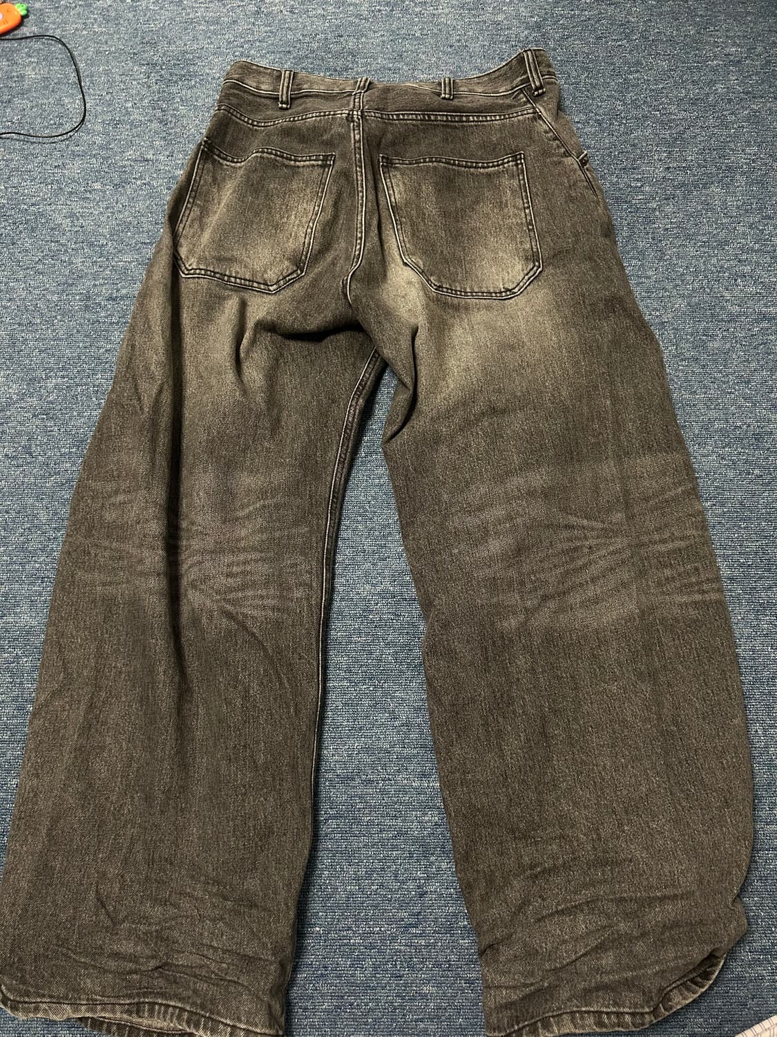 해칭룸 와이드커브진 워시드블랙3사 상품이미지8