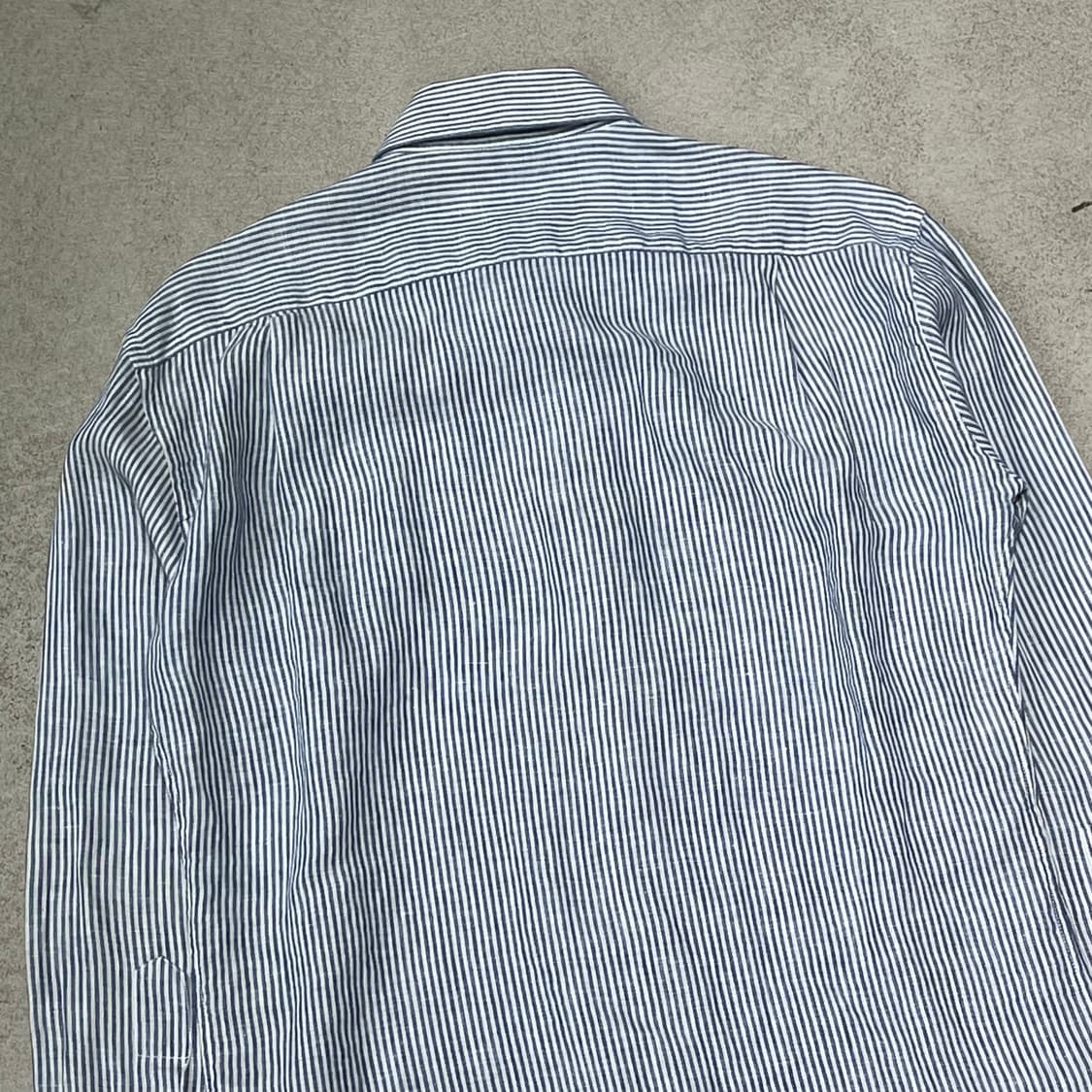 로로피아나 스트라이프 린넨셔츠+명품감정서 s10671 상품이미지4