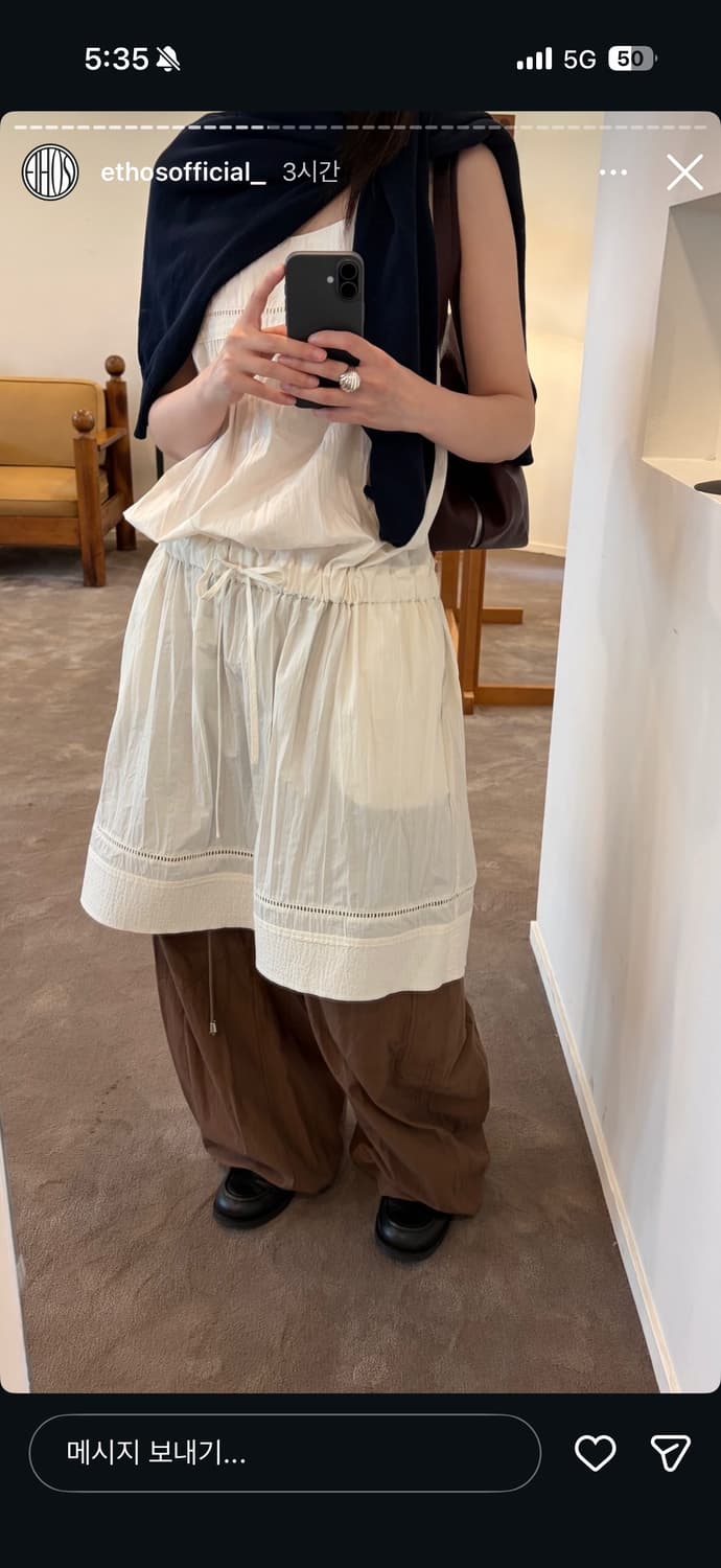 에토스 WAIST STRAP SLEEVELESS DRESS)새 상품이미지2