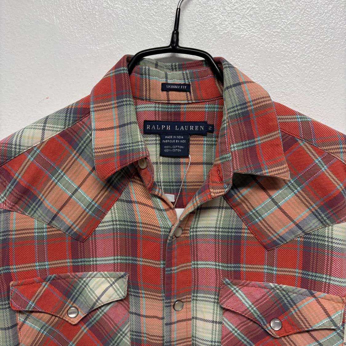 폴로 랄프로렌 웨스턴 체크 셔츠 45 상품이미지3
