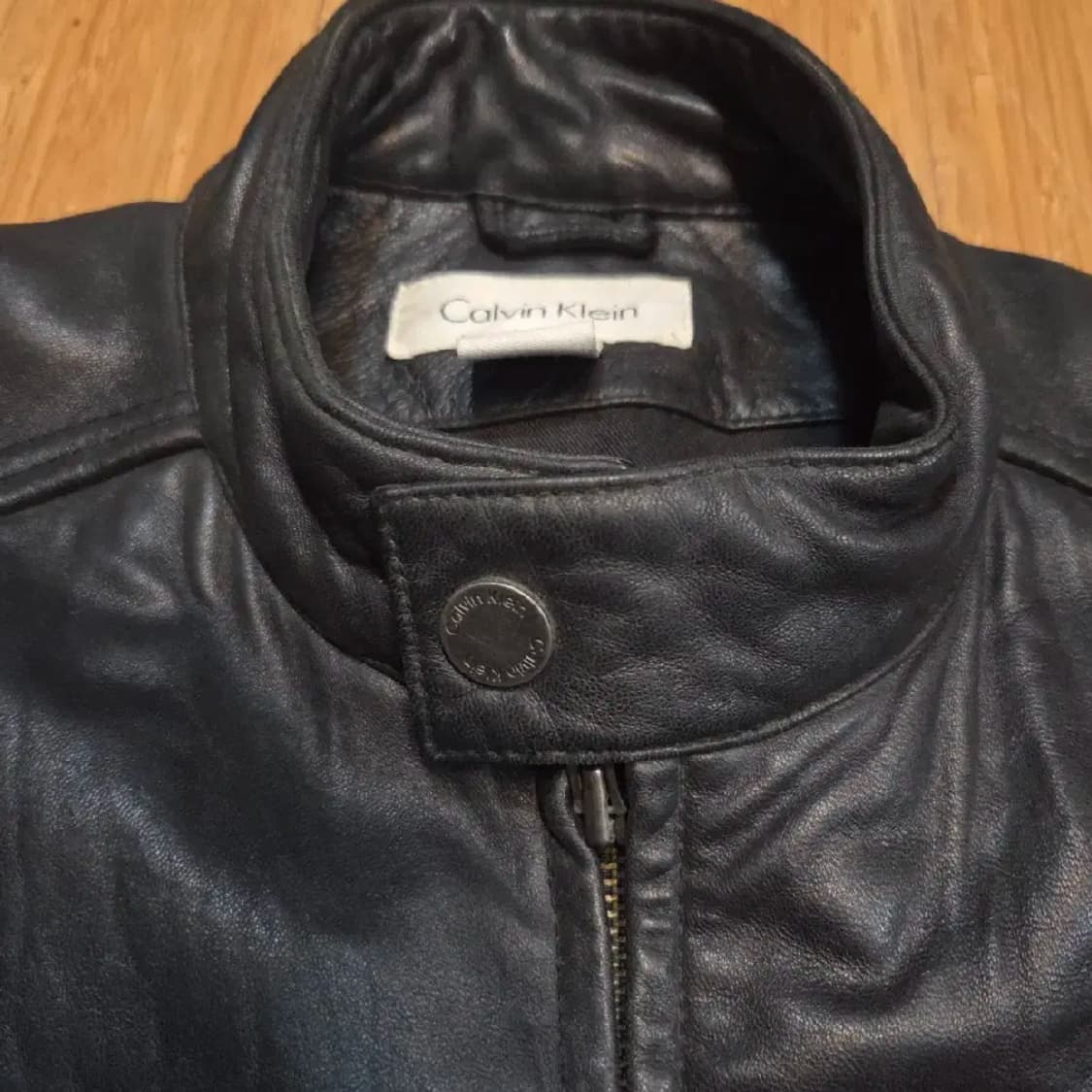 캘빈클라인 라이더 리얼 레더 자켓 (M) 상품이미지3