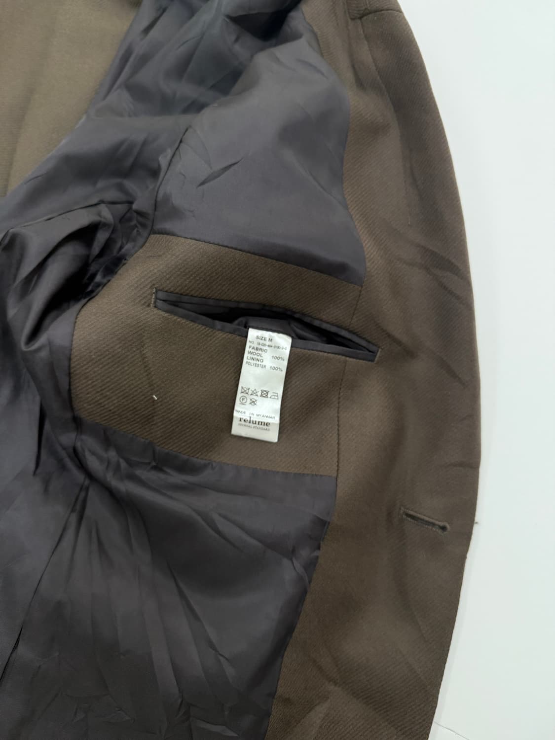 Tas mania 울100 브라운 롱코트 상품이미지7