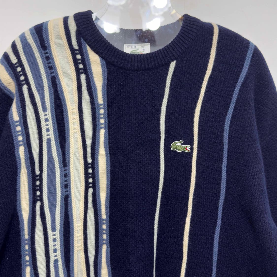 90s 서광 라코스테 울 니트 상품이미지2