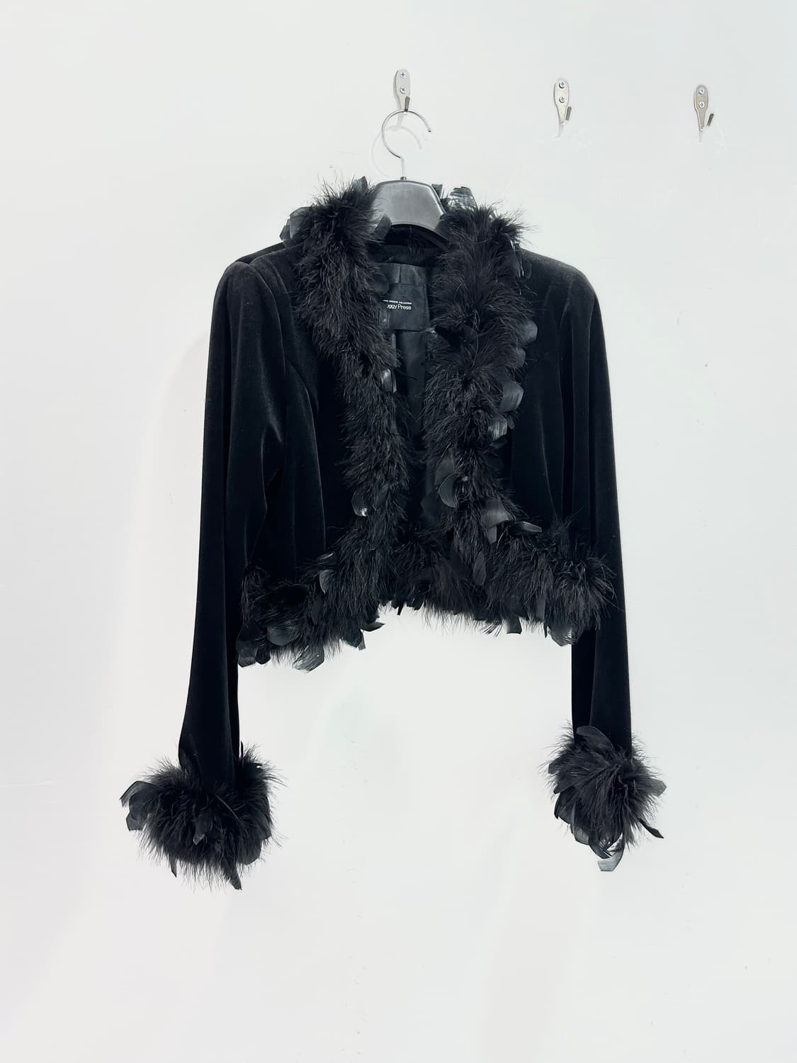 Leggy Press velvet fur cardigan  상품이미지4