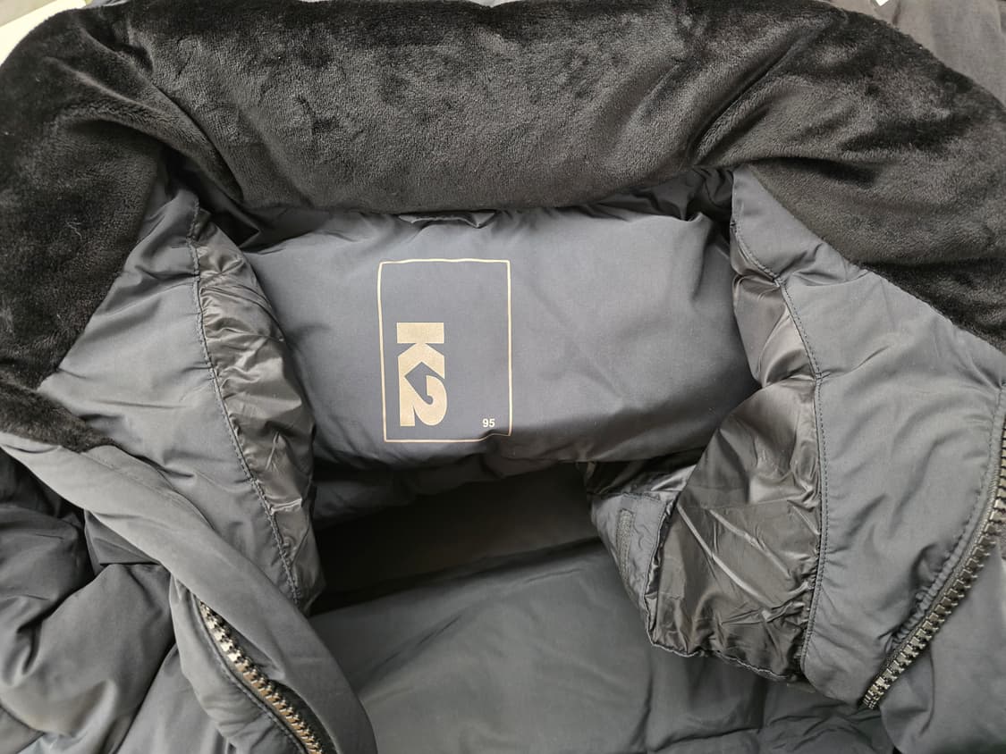 K2 여성 구스다운 롱패딩조끼.  싸이즈95 상품이미지4