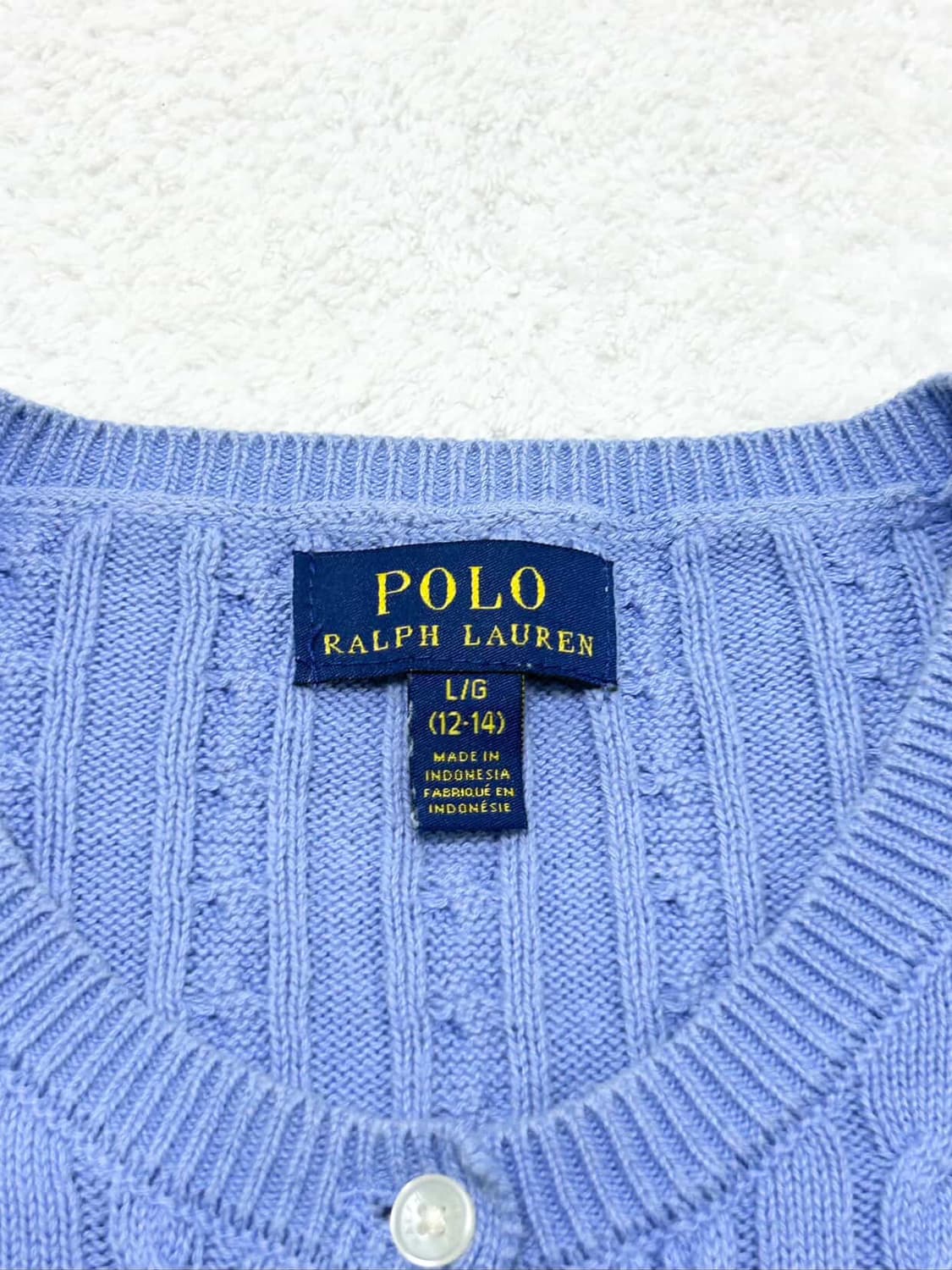 폴로 핑크포니 소라 케이블 가디건 상품이미지8