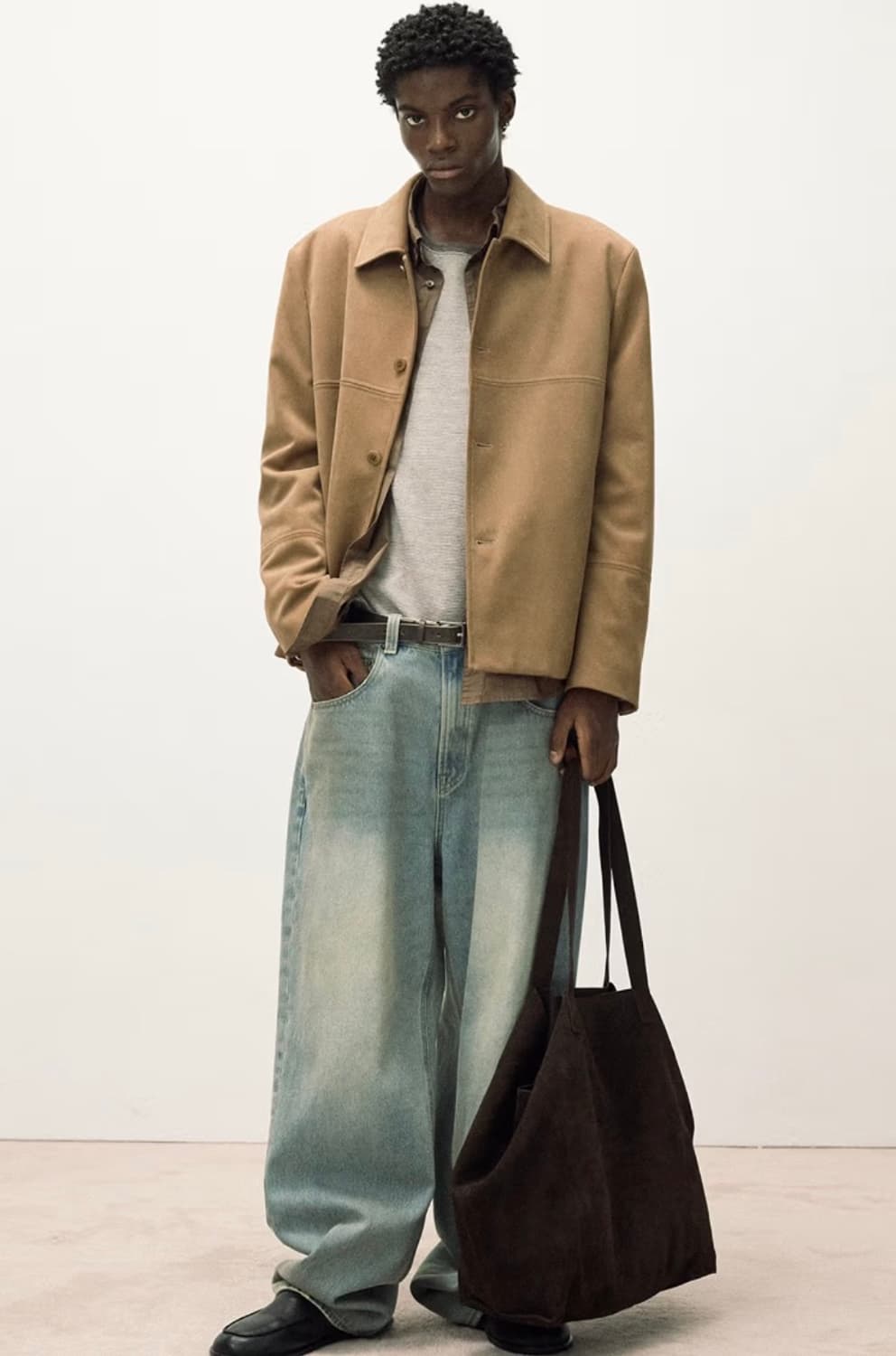 (새상품) 일꼬르소 워싱 와이드핏 데님M 상품이미지1