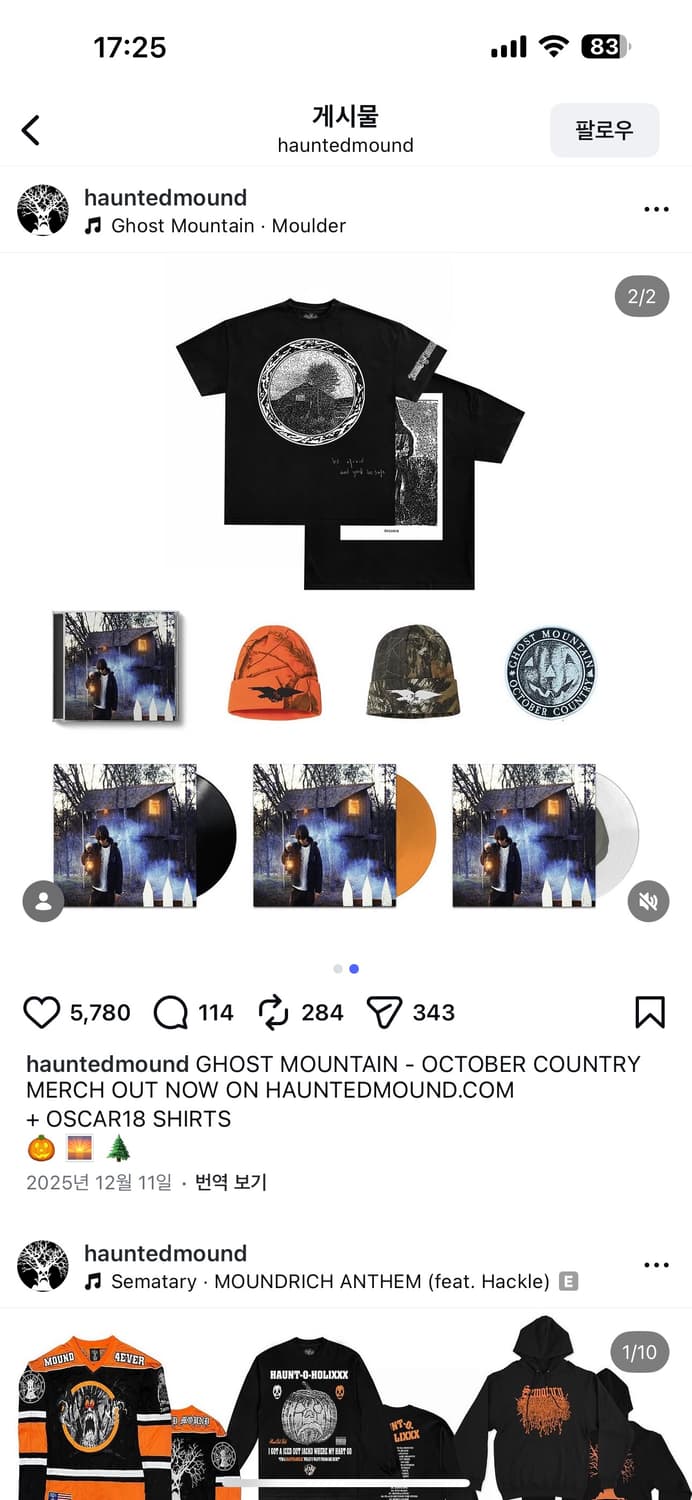 Haunted Mound 비니 상품이미지2