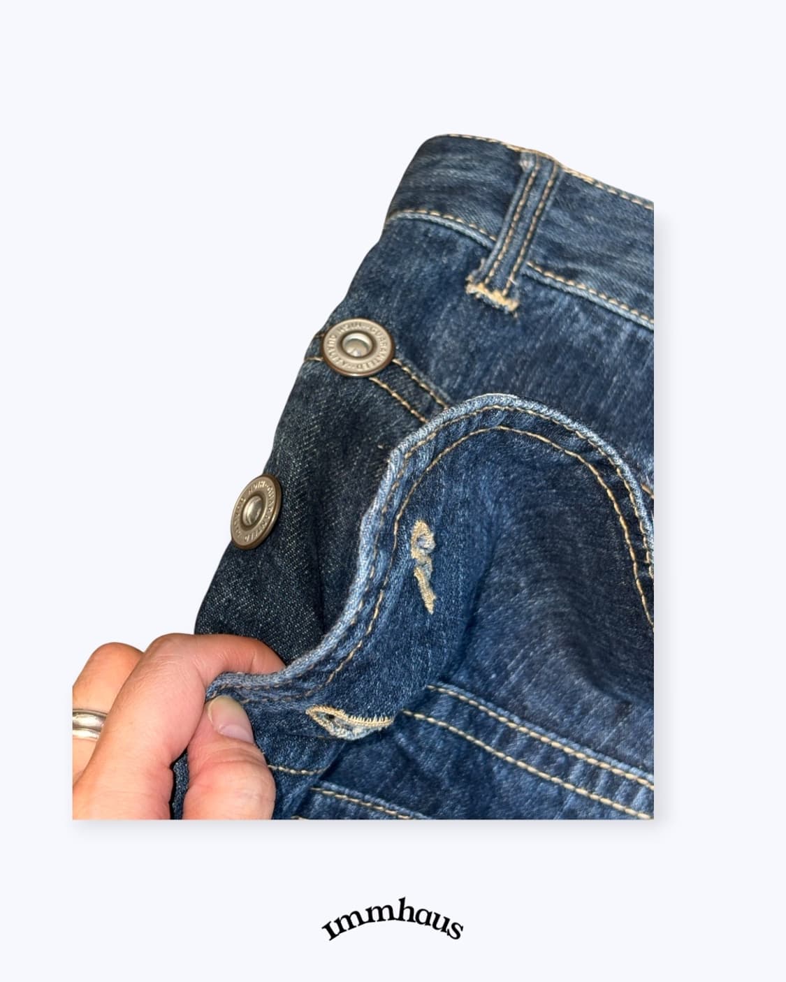Stripe layered denim 상품이미지4