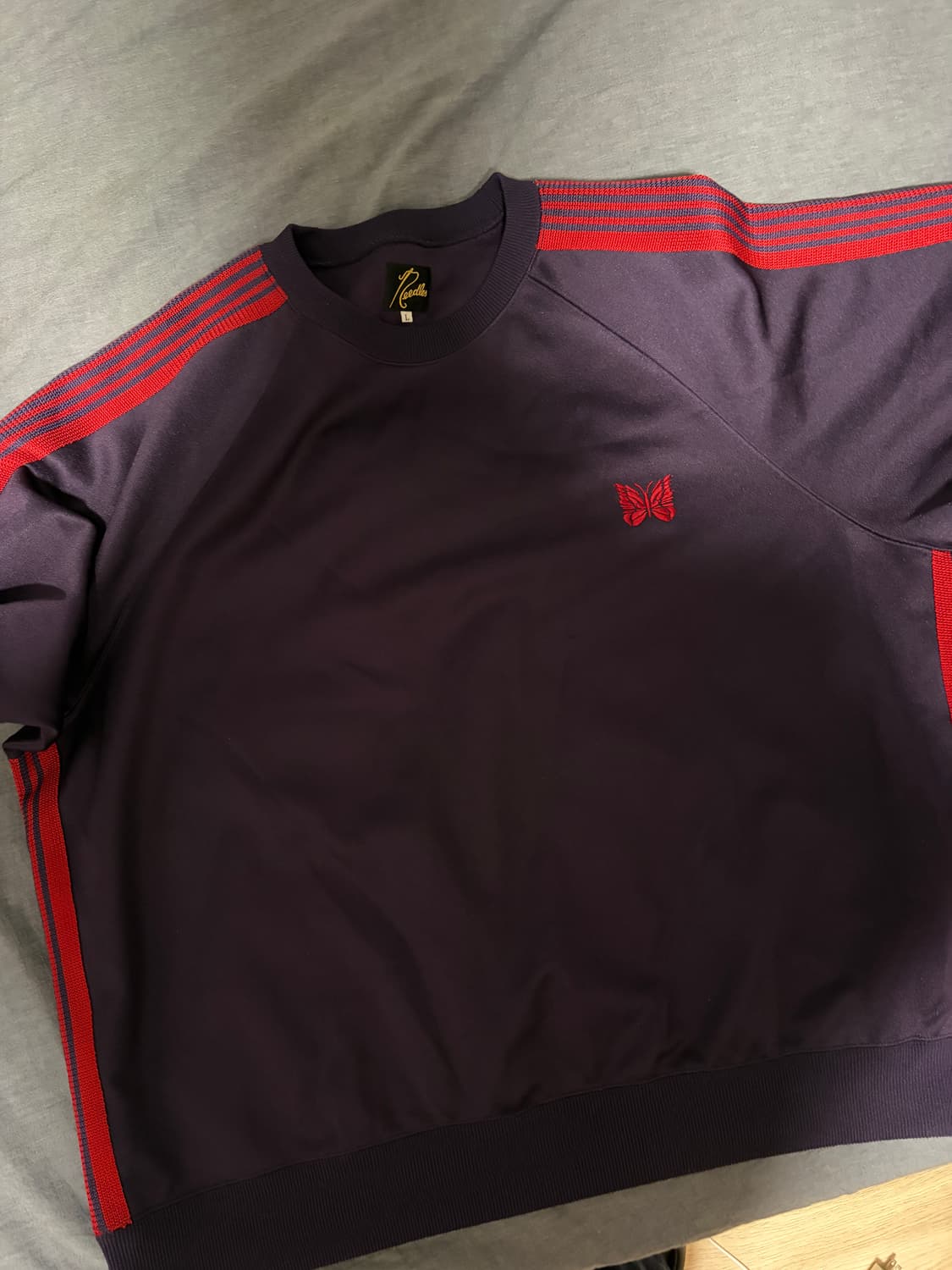니들스 트랙 크루넥 폴리 스무스 다크 퍼플 L 상품이미지2