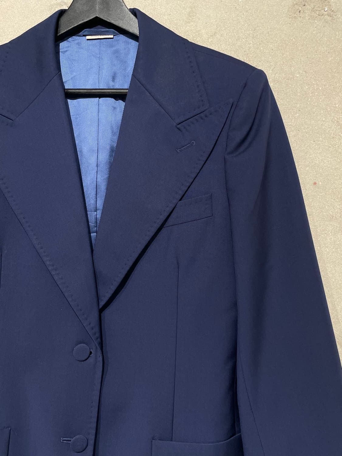 구찌 네이비 2B 패치 포켓 울 블레이저 상품이미지3