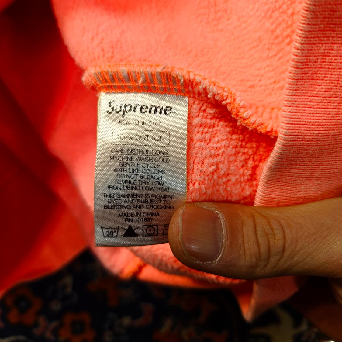 슈프림 18fw 치토 본 후드집업 핑크 상품이미지8