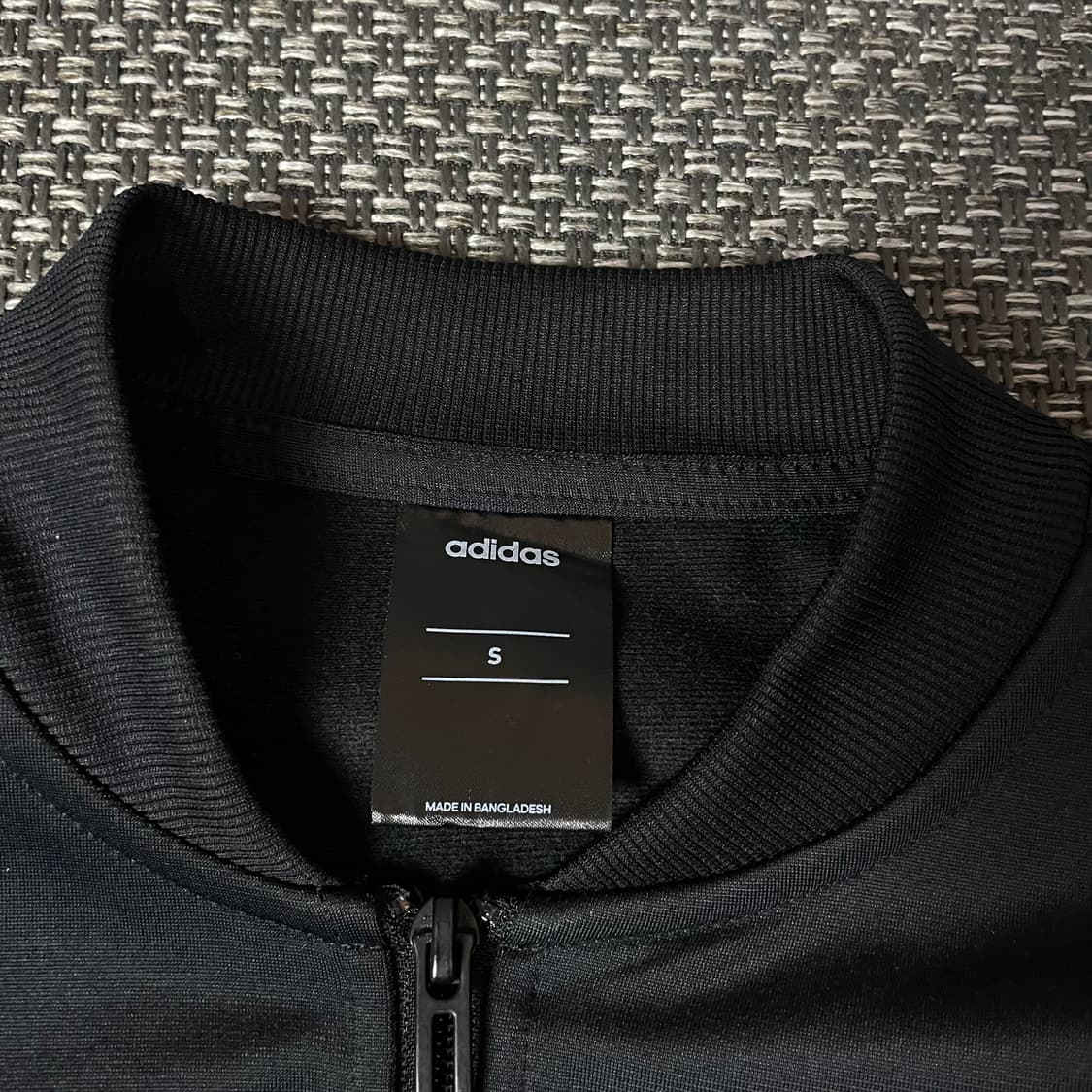 아디다스 블랙 로고 트랙탑 져지 S 상품이미지4
