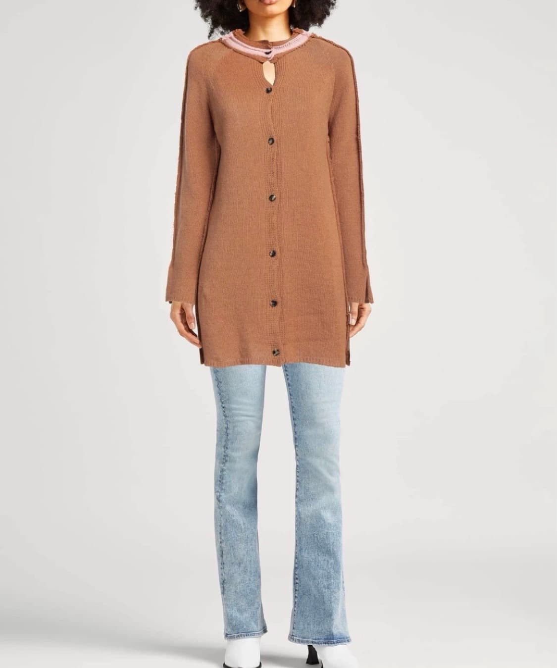 Marni 마르니 캐시미어 가디건 브라운 40사이즈 상품이미지2