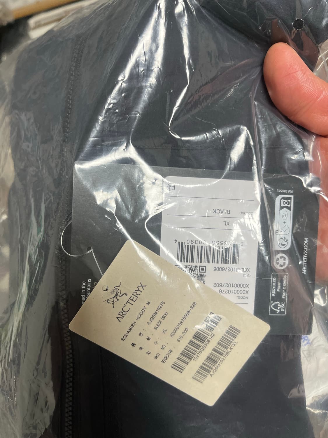 (XL)아크테릭스 스쿼미시 후디 남성 26시즌 새제품 팝니다 상품이미지3