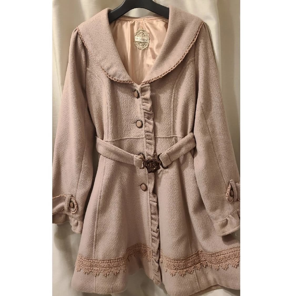 리즈리사 엑시즈팜 히메갸루 로즈 코트 라떼갸루 빈티지 모리걸 상품이미지1