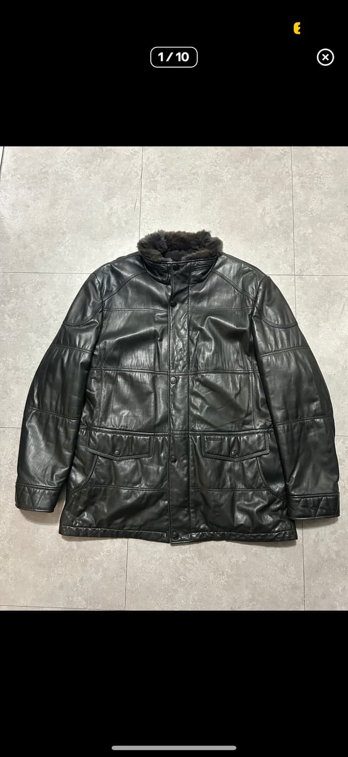 레노마 래빗 퍼 양가죽 빈티지 헌팅 자켓 105size 상품이미지1