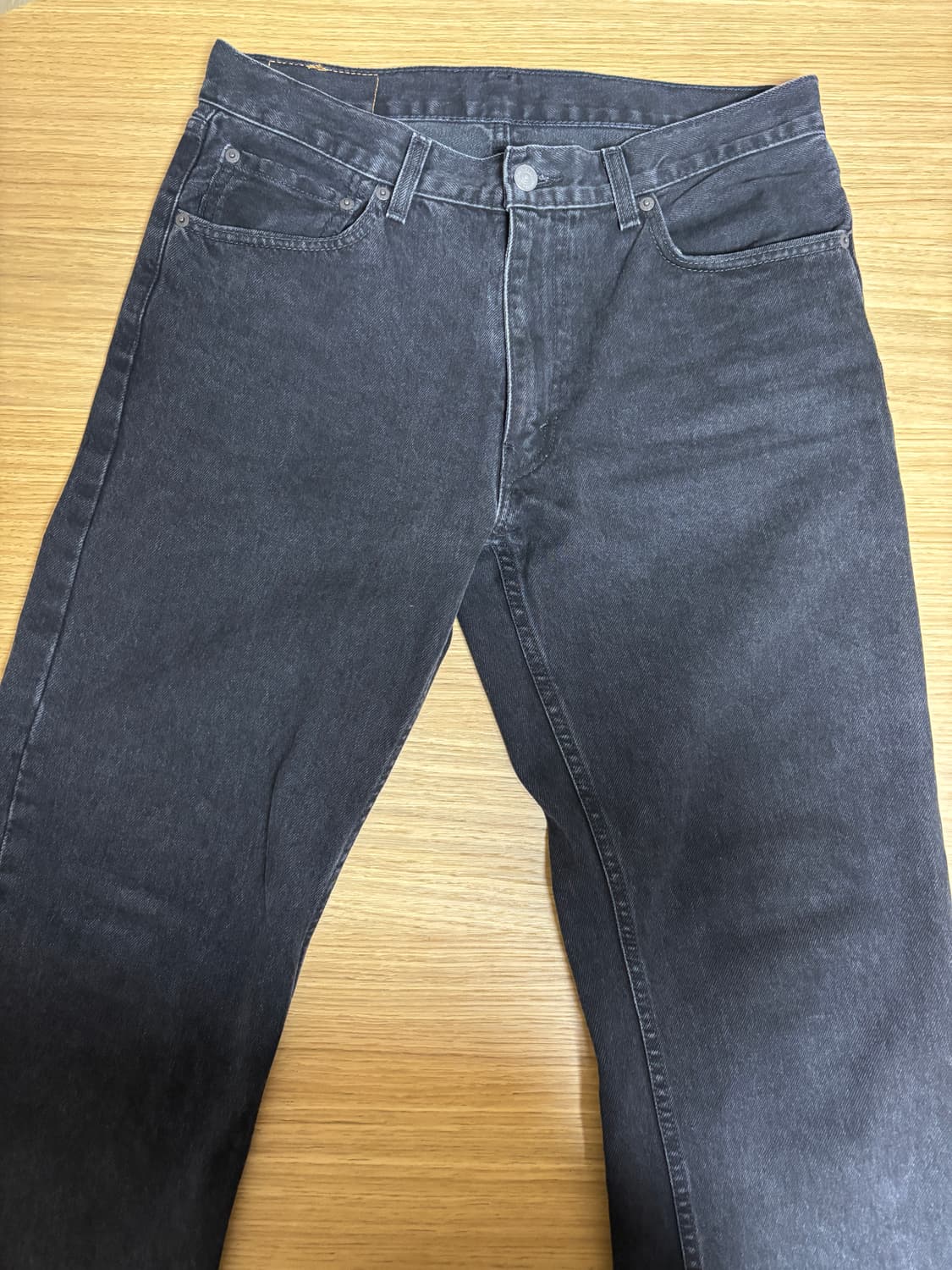 555 32x32 리바이스 릴렉스 스트레이트 블랙 진 상품이미지2