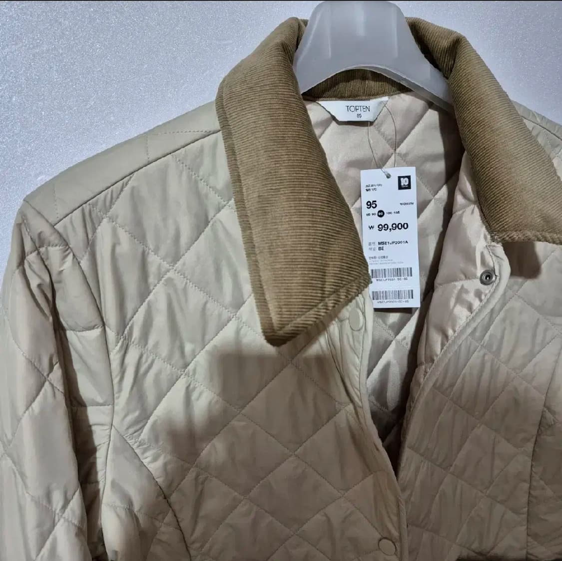 341 ) 새상품 신상 탑텐 95 경량 패딩 자켓 짱이쁨 (사이즈참고 상품이미지2