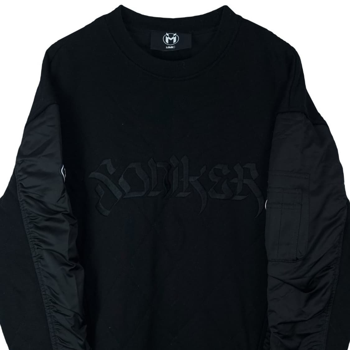 [엠엠아이씨] 신슐레이트 오버사이즈 맨투맨 블랙 M17911 상품이미지4