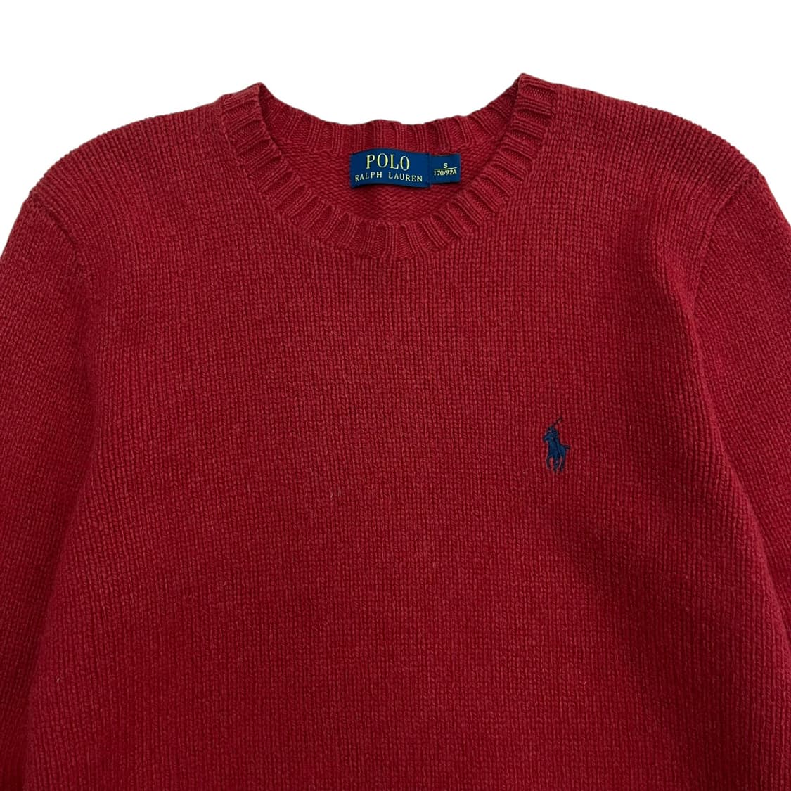 폴로 랄프로렌 네이비포니 레드 니트 S 상품이미지4