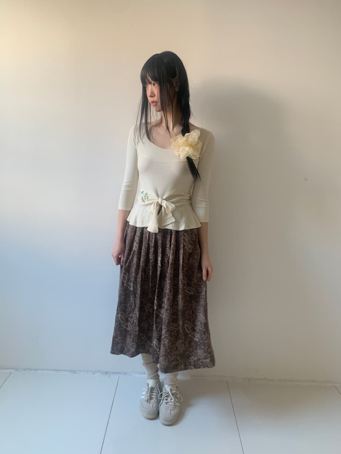 Flower pattern skirt 상품이미지2