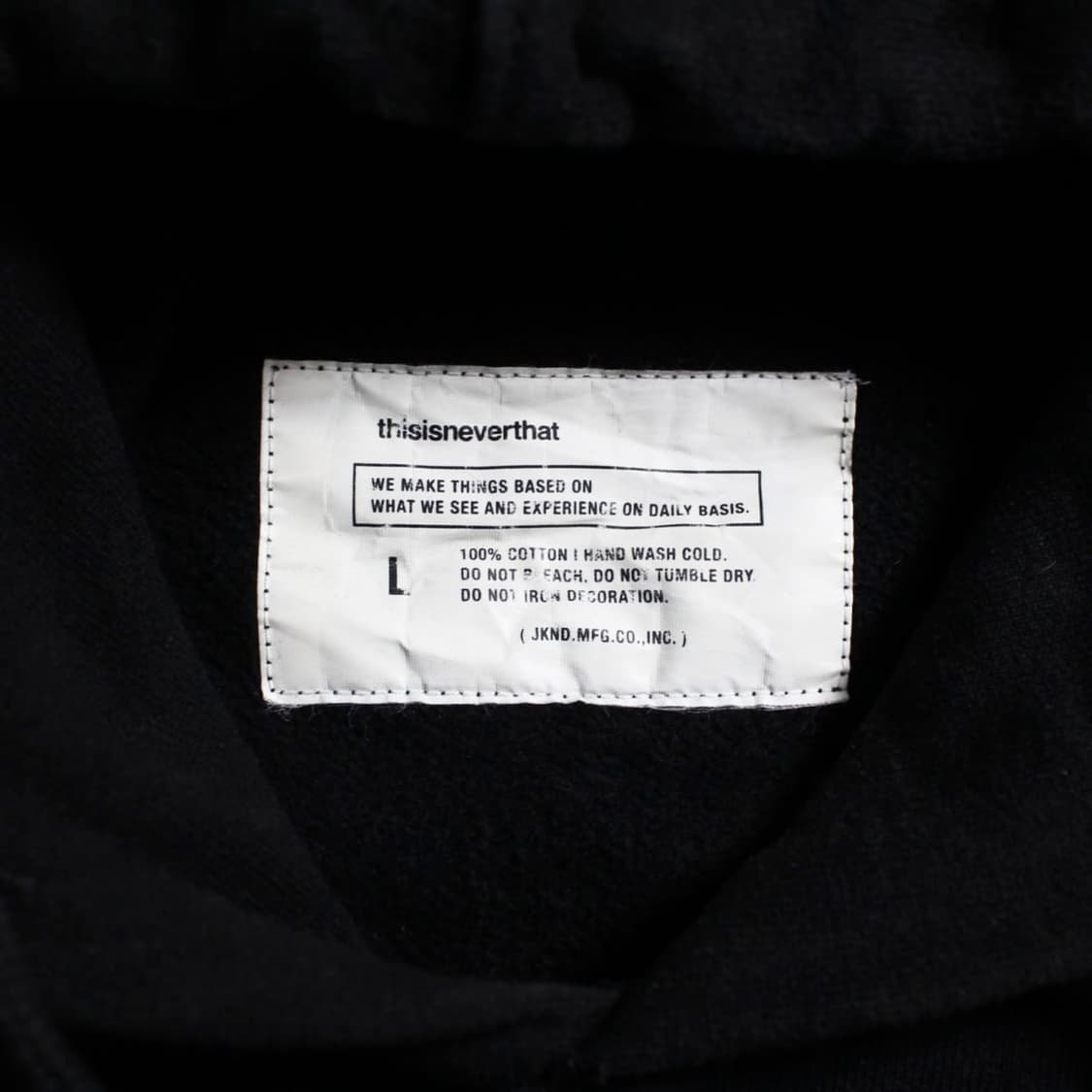 thisisneverthat® 디네뎃 블랙 기모 후드티 상품이미지6