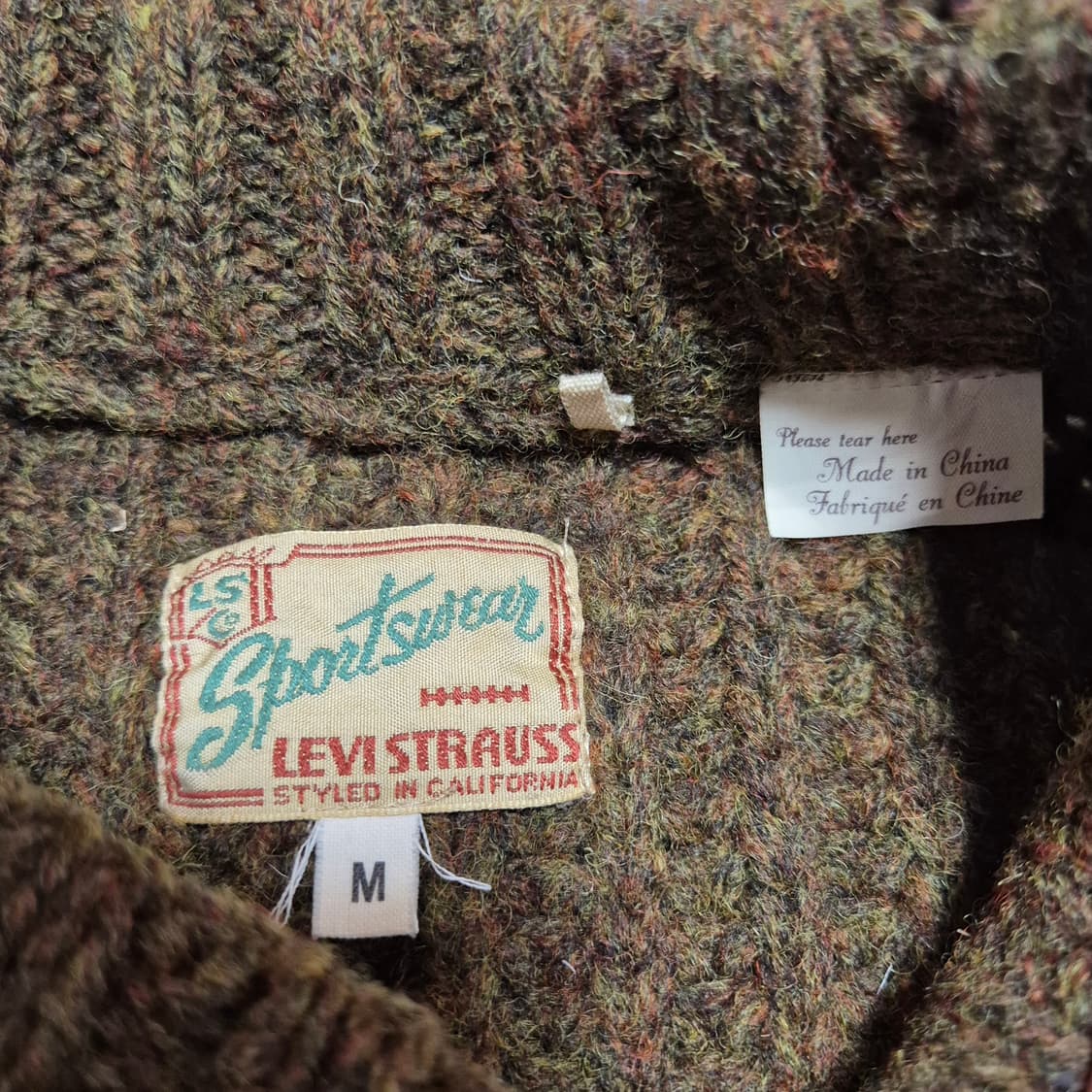 리바이스빈티지클로딩 LVC 피셔맨 스웨터 m 판매 상품이미지3