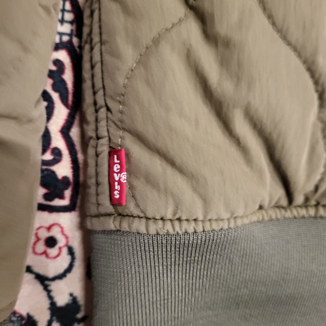 리바이스 퀄팅 봄버 자켓 (S) 상품이미지6