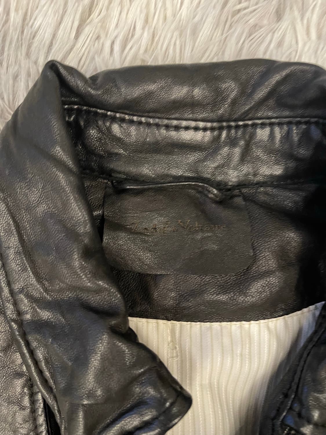 쟈딕앤볼테르 블랙 양가죽 트렌치코트 상품이미지3