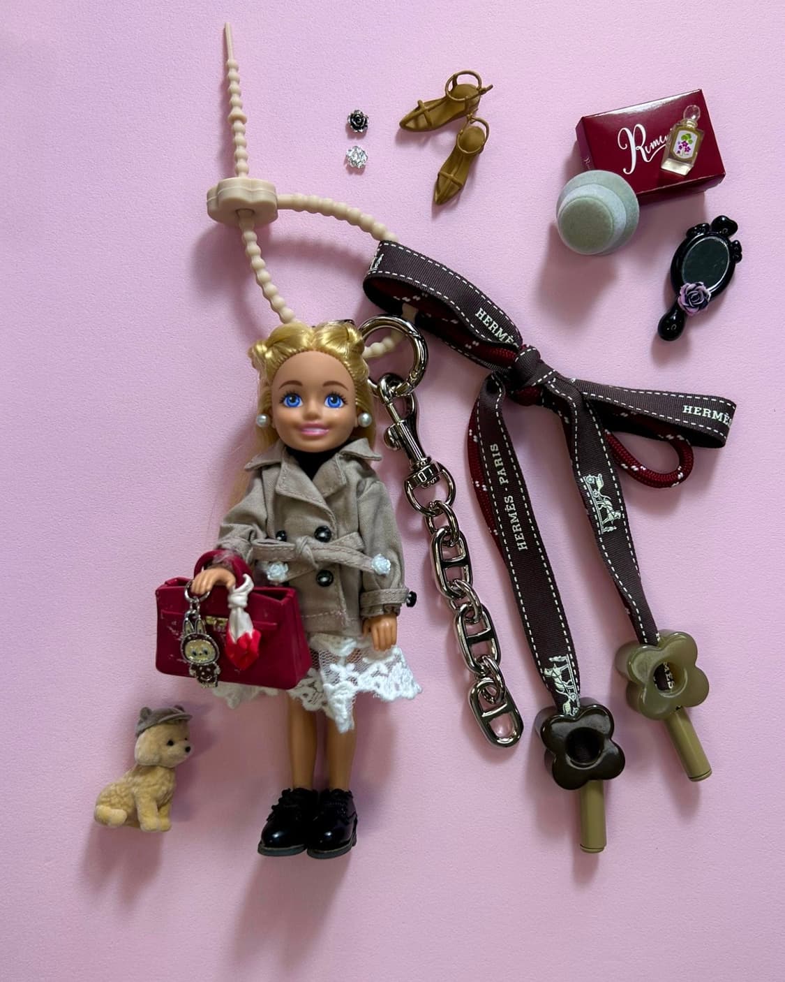 (27)바비키링 정품USA 마텔사 바비인형 커스텀키링 상품이미지1