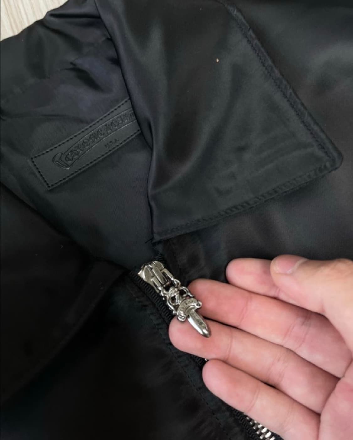 크롬하츠 트리플로고 나일론 푸퍼 자켓 XL 상품이미지7